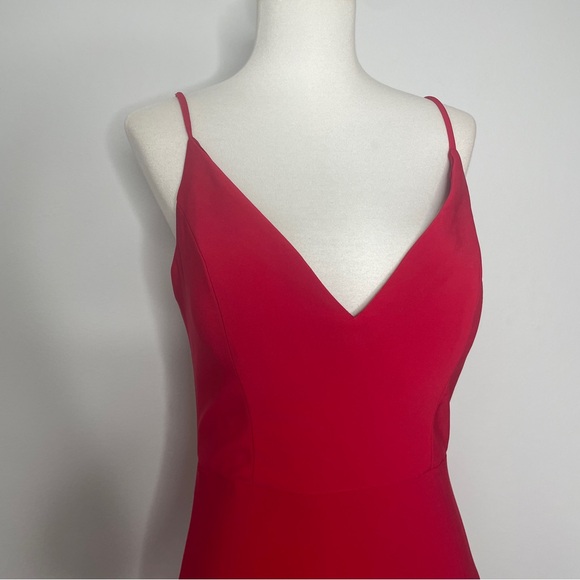 NWT Jump Apparel Red Low Back Evening Gown - Picture 2 of 6